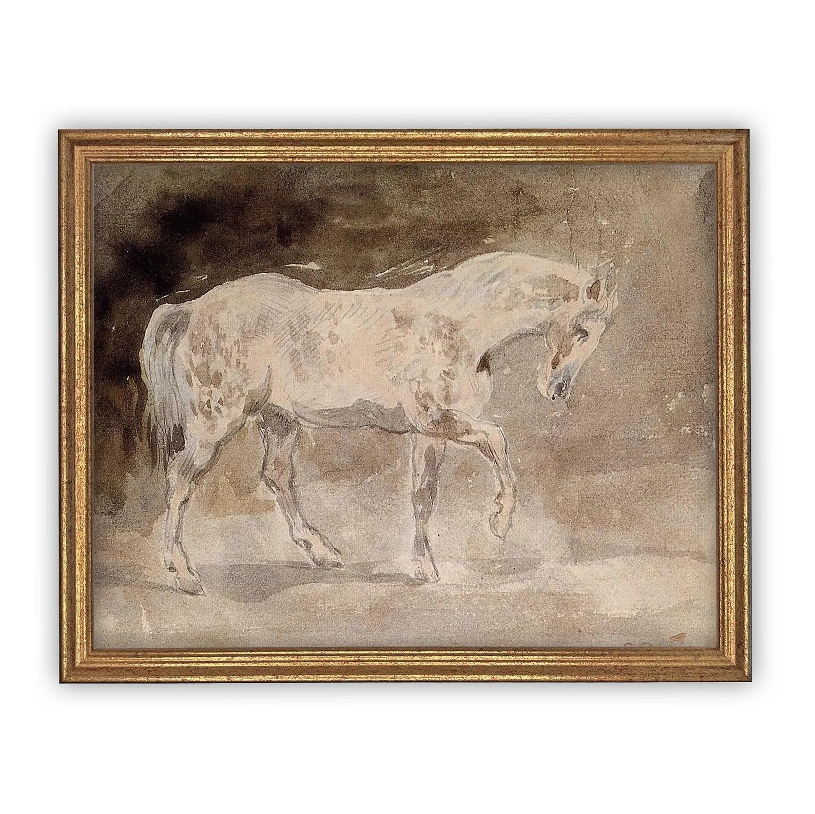 Vintage Horse Art: Framed Canvas Farmhouse Print | Etsy (Global)