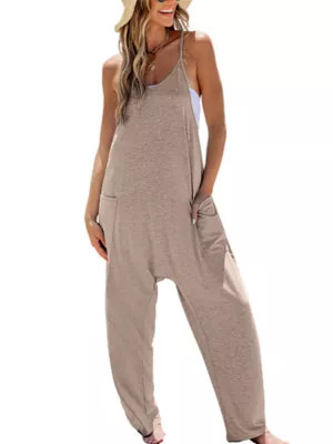 Cupshe Women's Sleeveless Scoop Neck Loose Leg Jumpsuit | Belk
