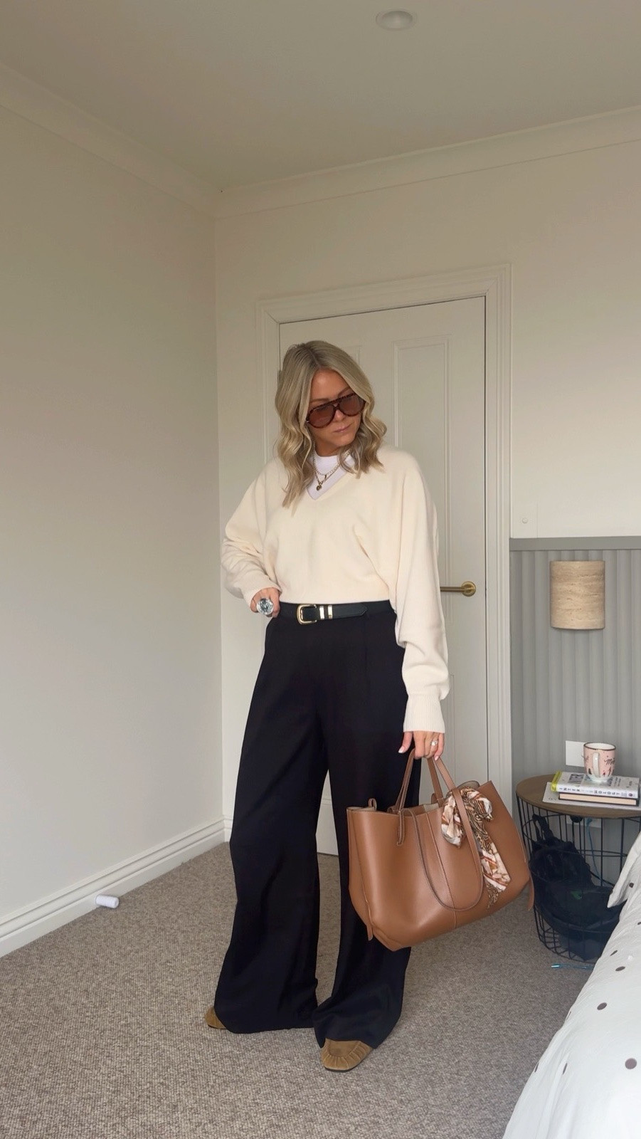 Everyone needs a great pair of black pants in their wardrobe and these are it! Size up one size (I’m in a 14 and usually a 12 in pants) in the black pants, I’m also in a medium in the knit and tank x

#LTKaustralia #LTKstyletip #LTKworkwear