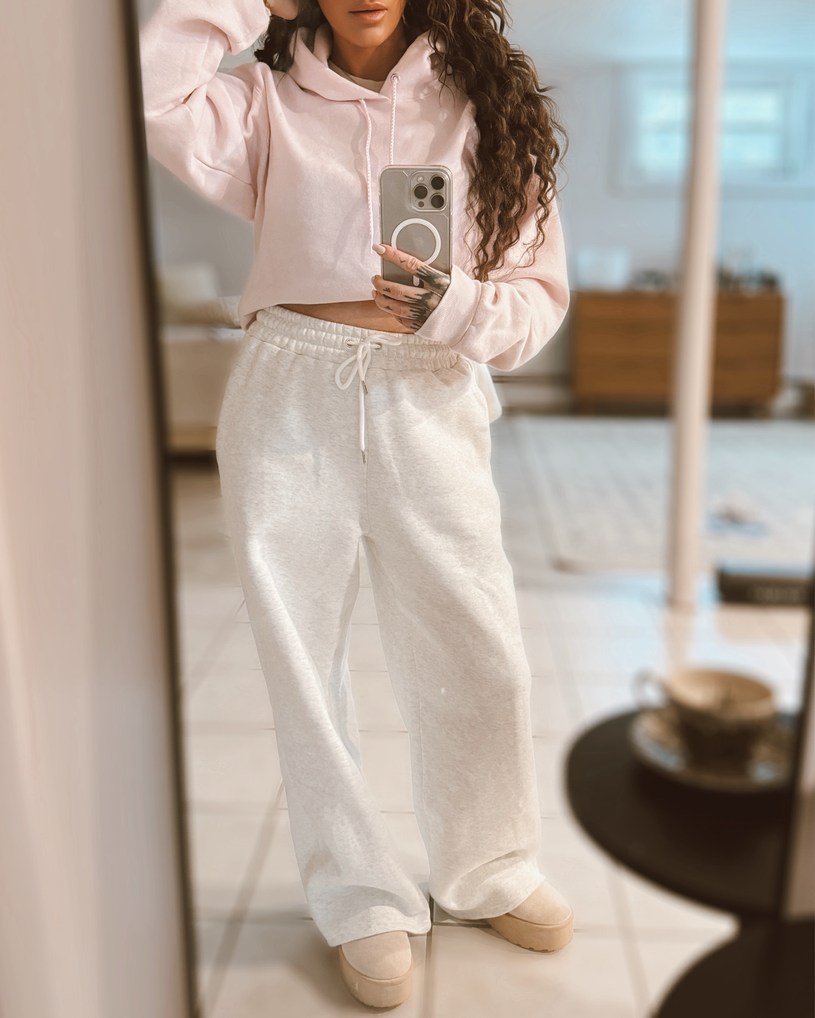 Casual Weekend Outfit | Snow Day Outfit | Wide Leg Straight Leg Sweatpants 

#LTKBeauty #LTKOver40 #LTKStyleTip