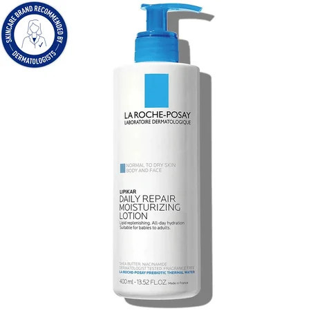 La Roche-Posay Lipikar Body Lotion for Normal to Dry Skin, 13.52 fl oz | Walmart (US)