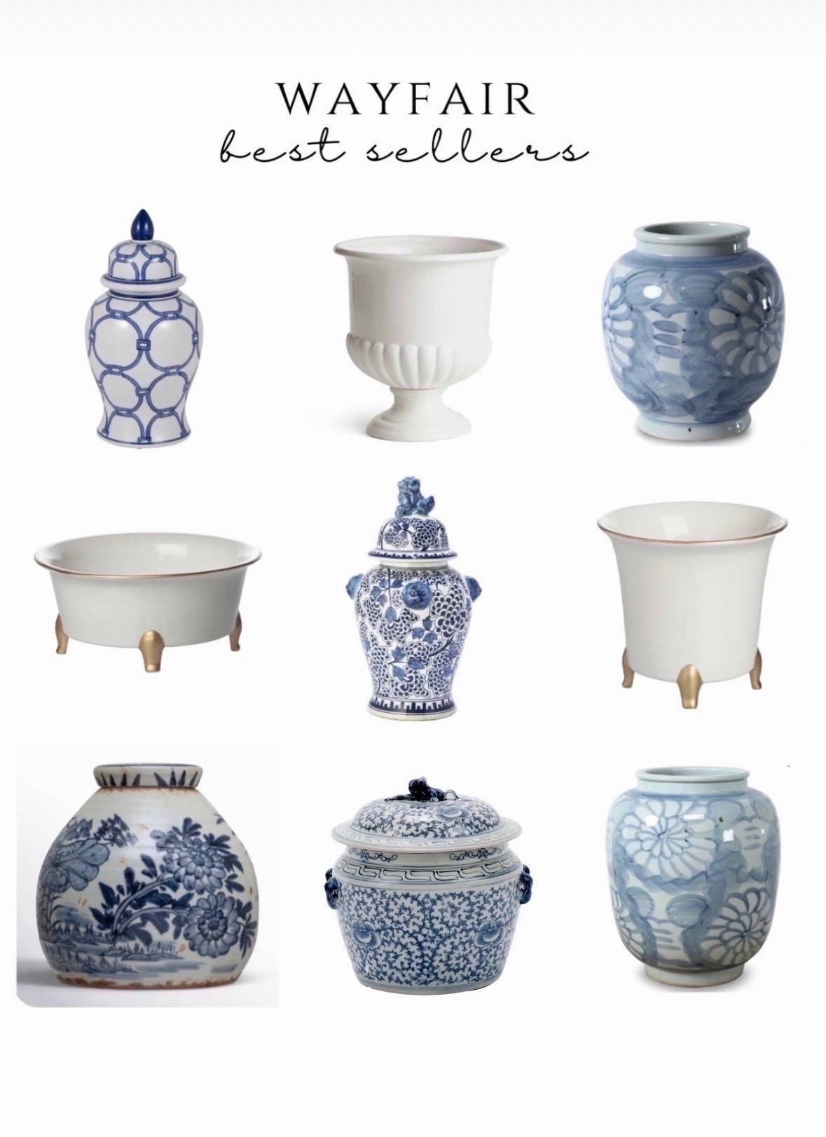 @Wayfair ginger jars and vases ✨