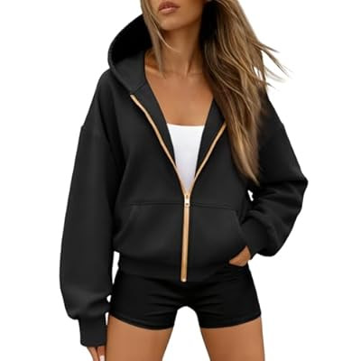 Trendy Queen Womens Zip Up Hoodies Fall Fashion Sweatshirt 2026 Clothes Y… | Amazon (US)