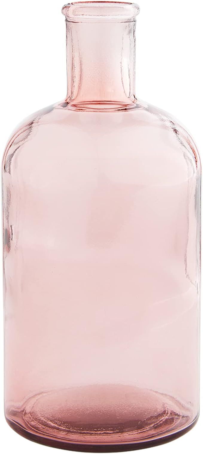 Mud Pie Spring Bottleneck Vase, Pink, 8" x 3 1/2" | Amazon (US)