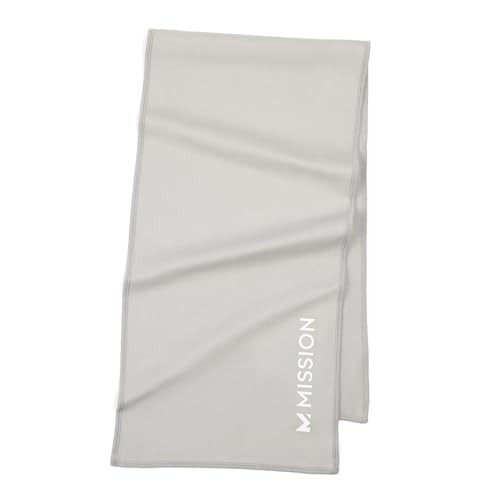 MISSION On-The-Go Cooling Towel - Soft, Lightweight Fabric - Cools Up to 2 Hours - UPF 50 Sun Protection - Machine Washable (Alloy) | Amazon (US)