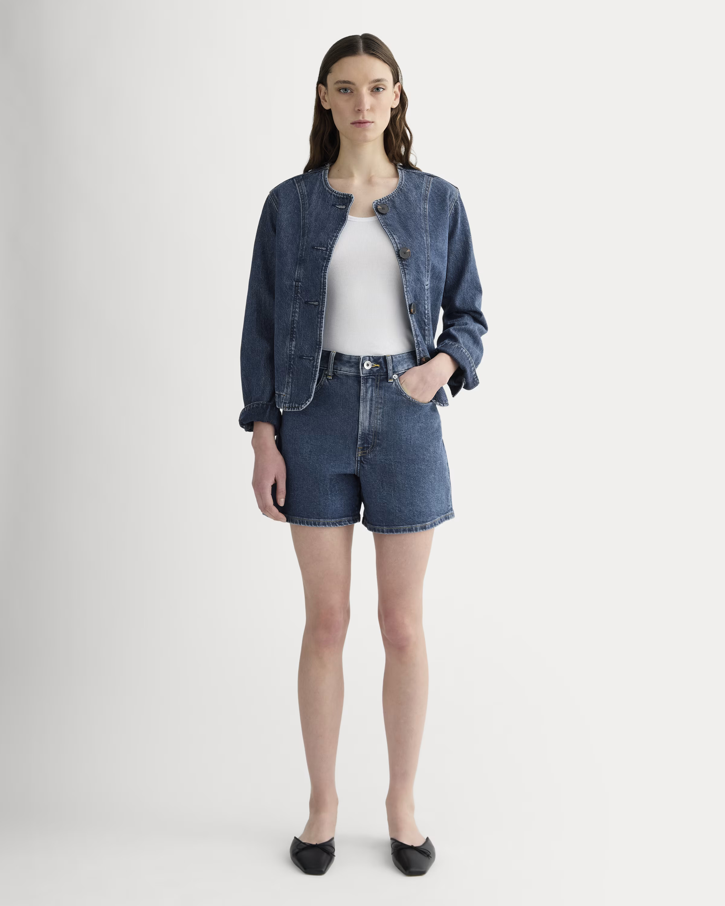 The A-Line Denim Short | Everlane