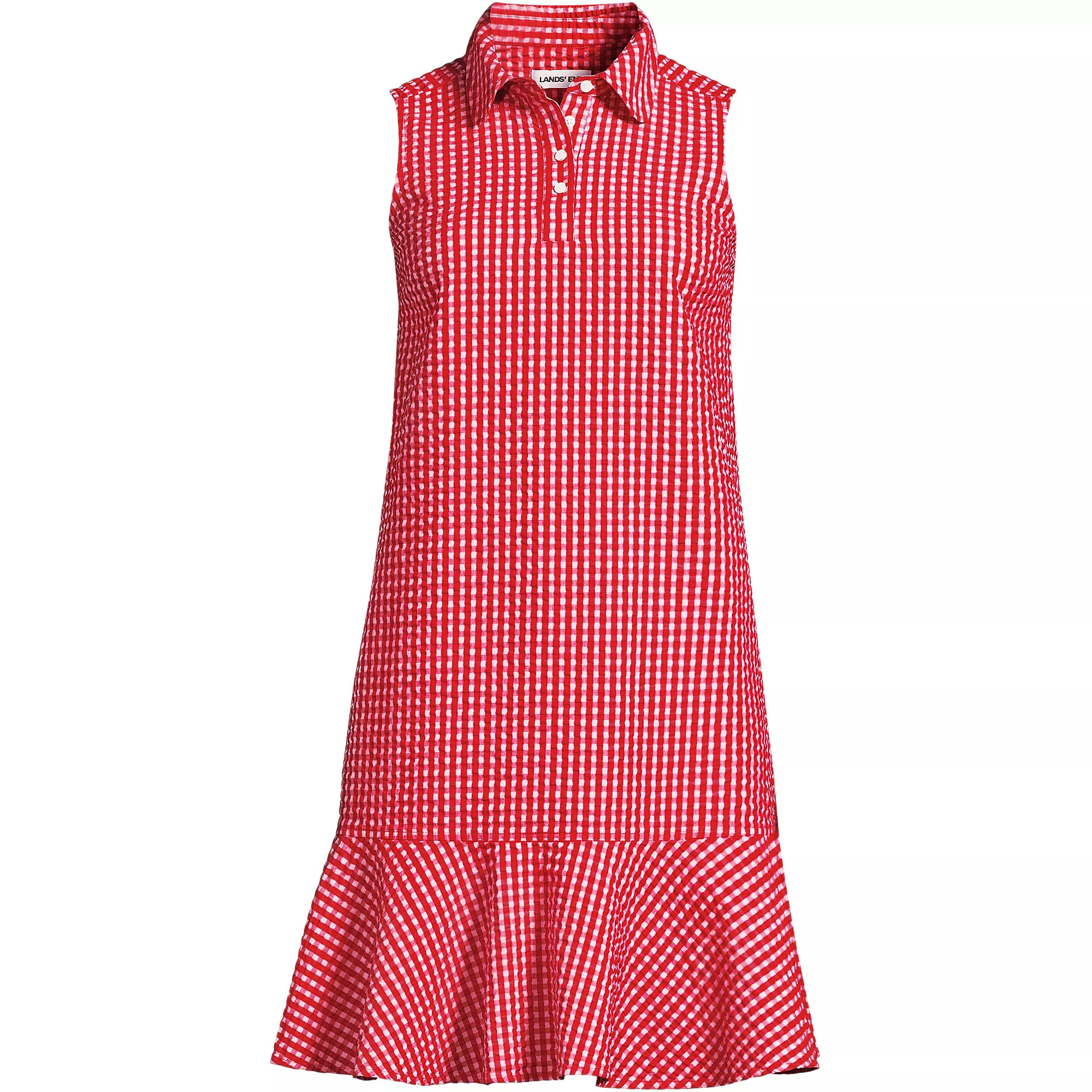 Women's Seersucker Tennis Dress | Lands' End (US)