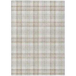 Chantille Machine Washable Indoor/Outdoor Abstract ACN1052 Linen 9 ft. x 12 ft. Area Rug | The Home Depot