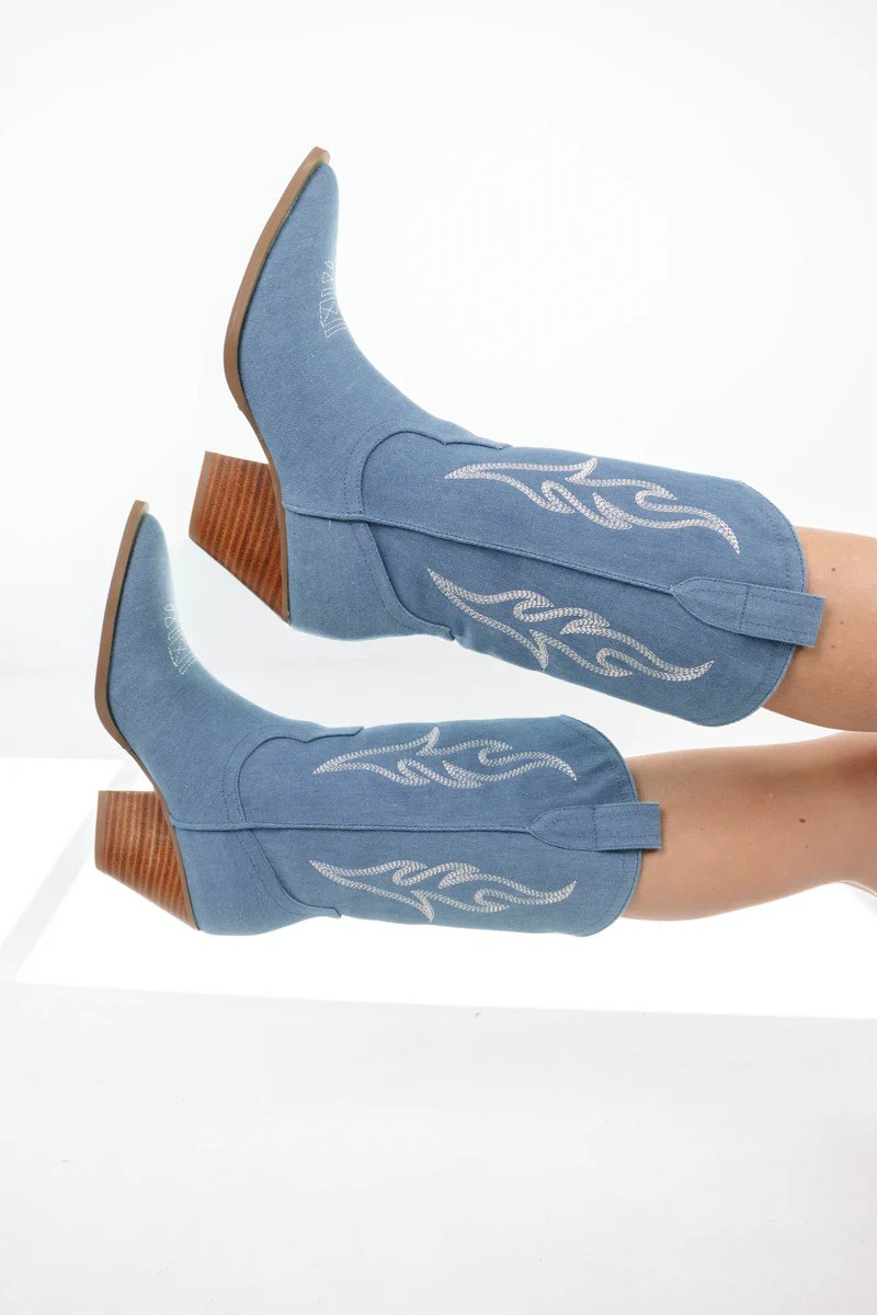 Billini Asha Boots - Denim | The Impeccable Pig