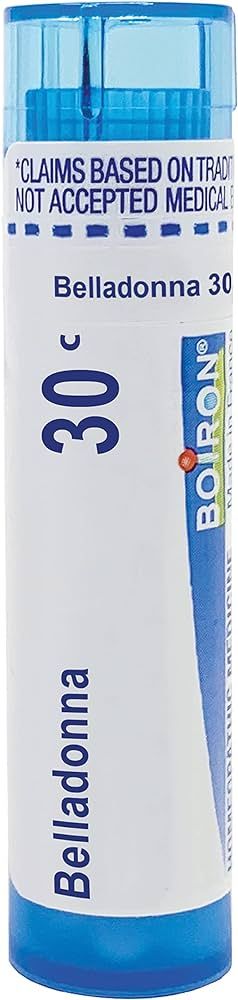 Boiron Belladonna 30C Homeopathic Medicine for Fever - 80 Pellets | Amazon (US)