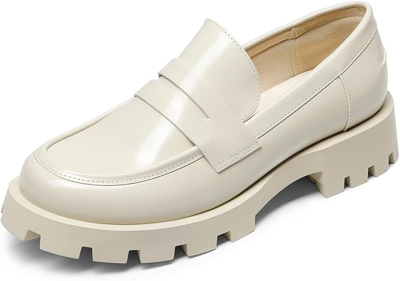 DREAM PAIRS Women's Loafers, Lug Sole Slip On Platform Chunky Penny Loafers for Women Dressy and ... | Amazon (CA)