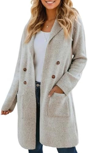CiCiBird Women Fall Long Cardigan Sweater Trendy Knit Jacket Coat Dressy Blazer Coatigan | Amazon (US)