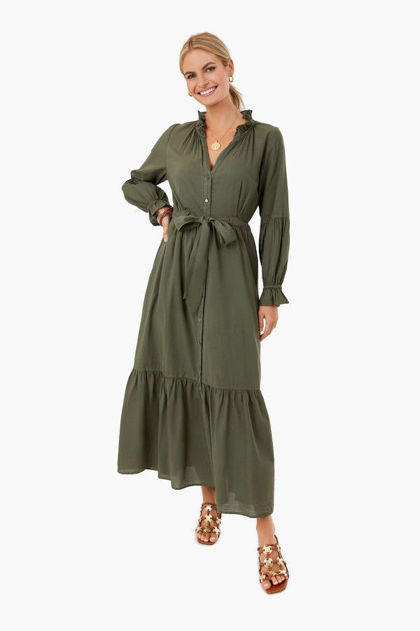 Dark Sage Lark Dress | Tuckernuck (US)