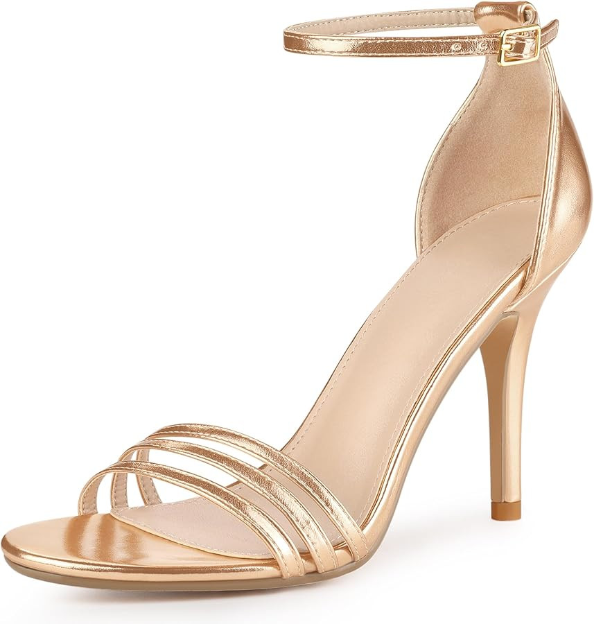 Perphy Strappy Heels Stiletto Heel Sandals for Women | Amazon (US)
