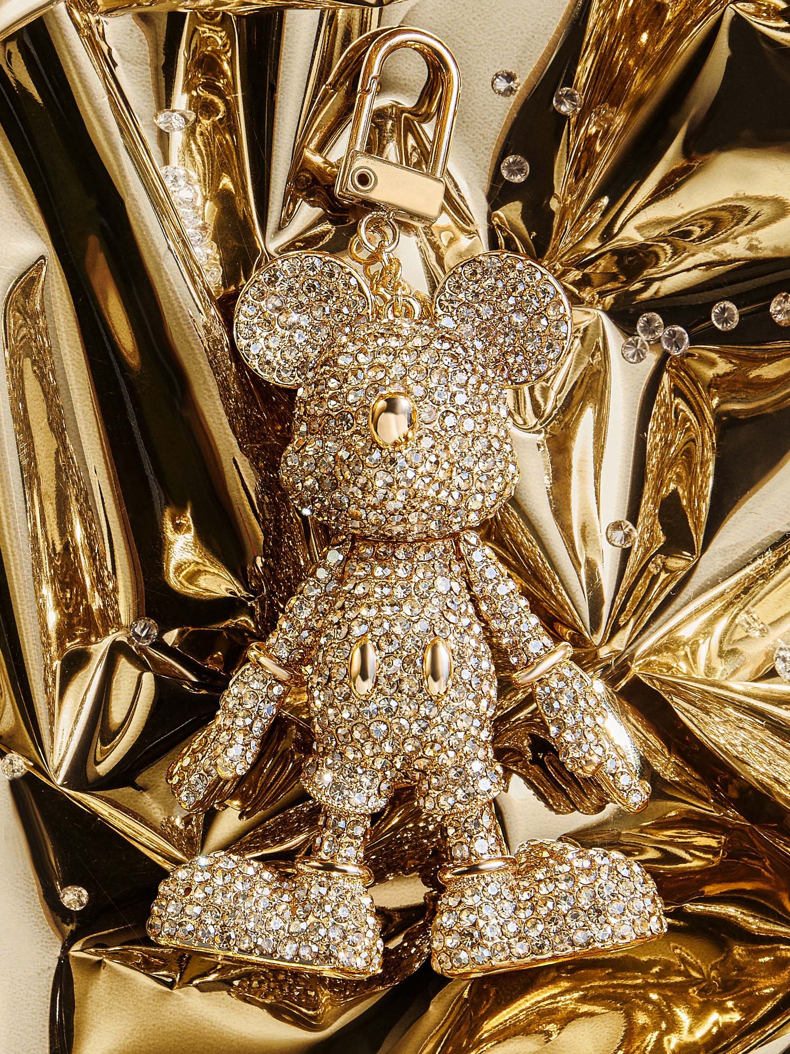 Mickey Mouse Disney Bag Charm: Gold Crystal | BaubleBar (US)