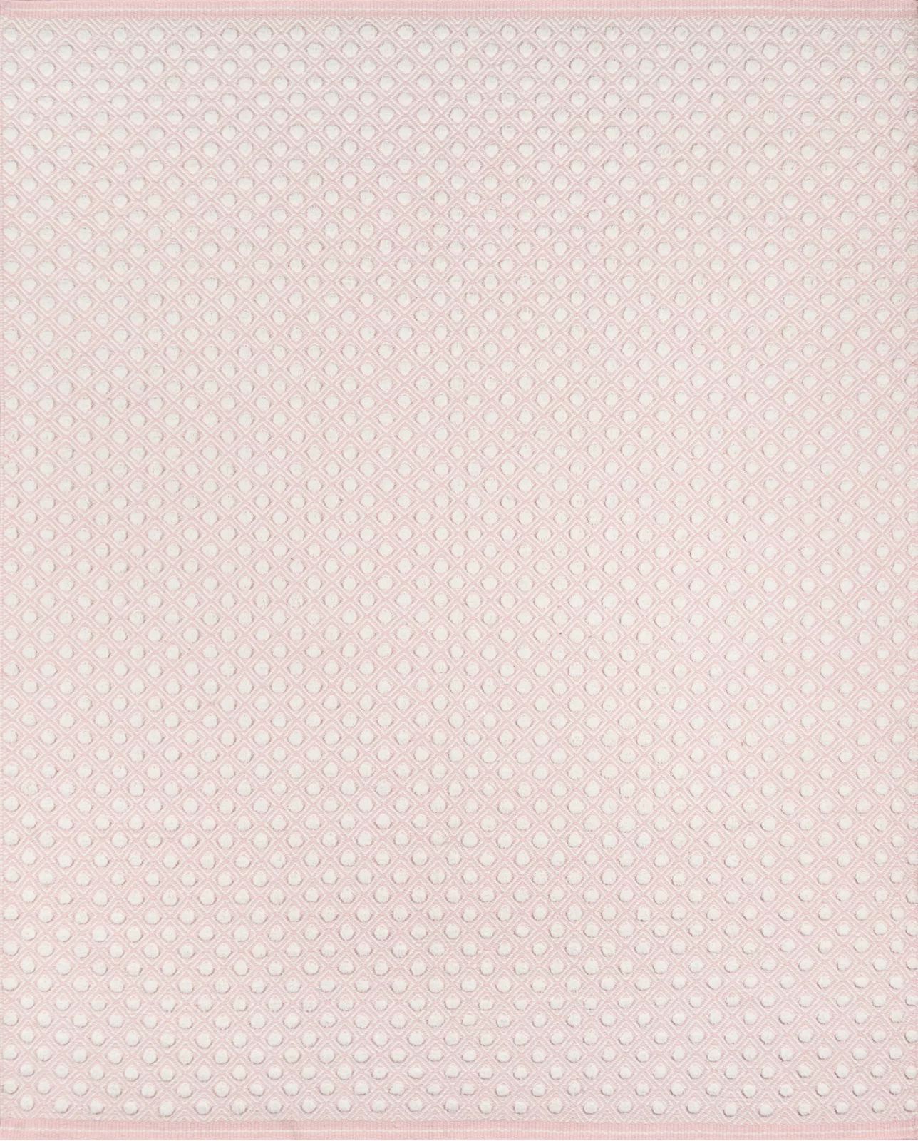 Langdon Polka Dots Handmade Flatweave Wool Area Rug in Pink | Wayfair North America