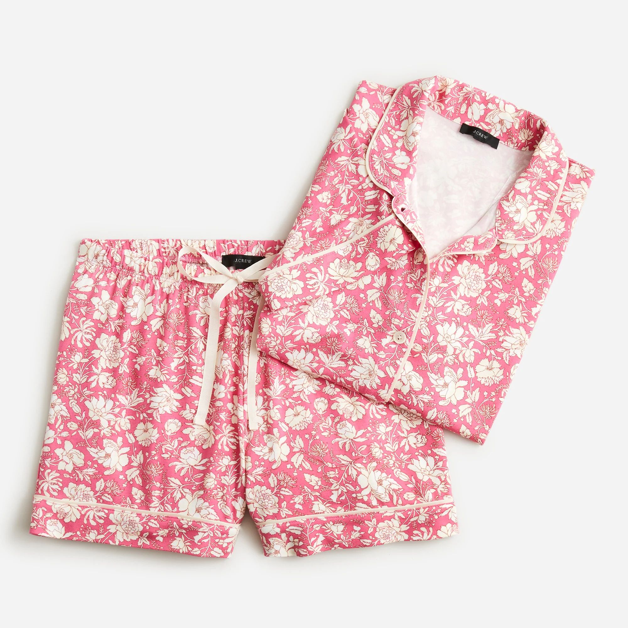 Eco dreamiest short-sleeve pajama set in tossed floral | J.Crew US