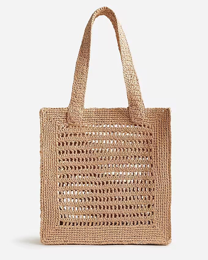 Open-weave tote bag | J. Crew US