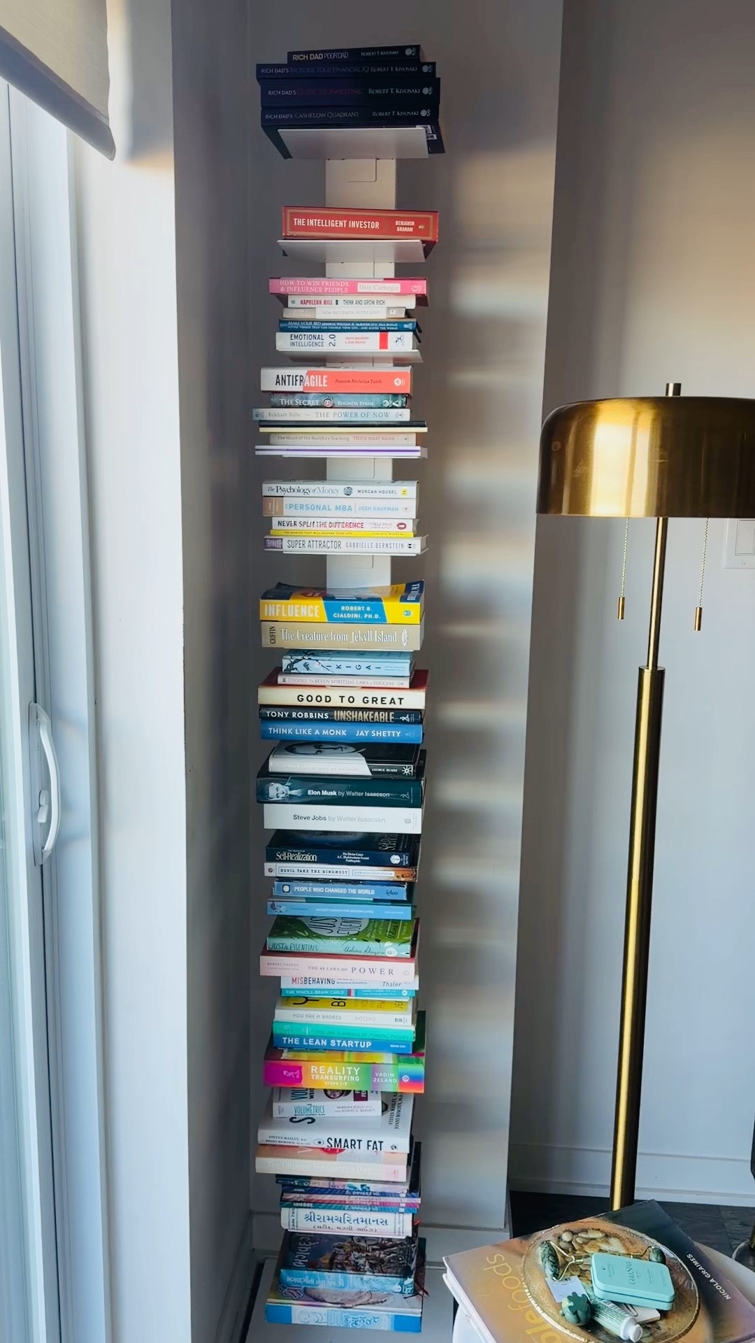 This bookshelf is a statement piece that saves space and works amazingly well for small places. 

#LTKHome