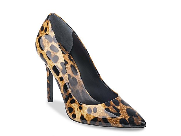 Guess Blixee Pump - Women's - Black/Brown Leopard | DSW