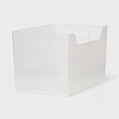 XL Multipurpose Storage Bin Clear - Brightroom™: Polypropylene Utility, 1499 Volume, 9.75" H, 15" W, 10.25" D | Target