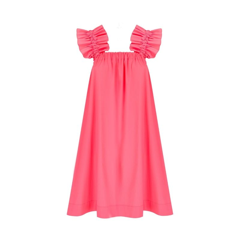 Maya Dress Peach | Wolf and Badger (Global excl. US)