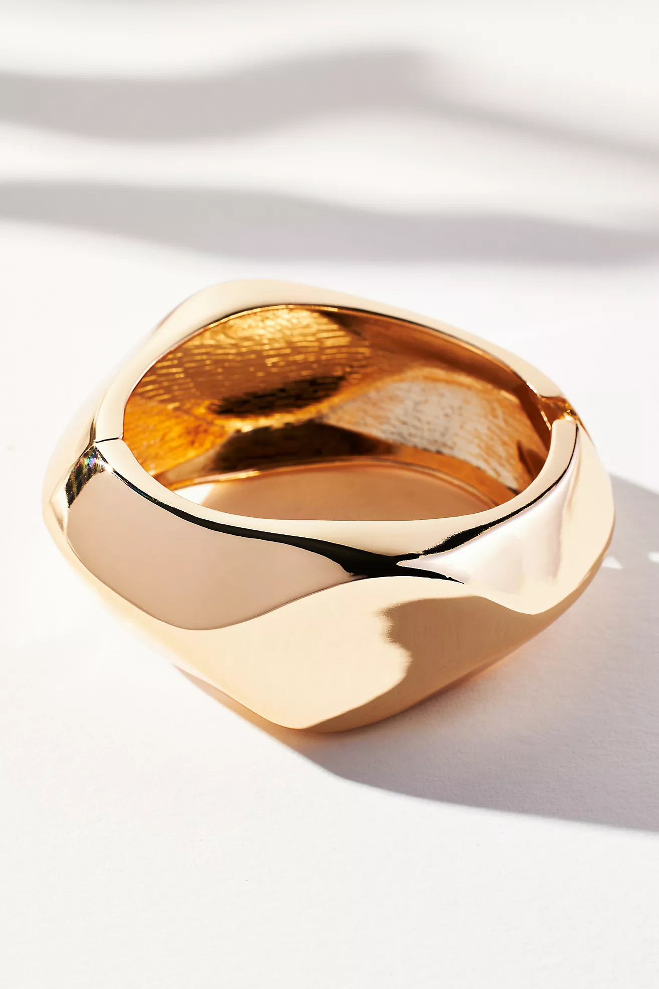 Wide Oval Bangle Bracelet | Anthropologie (US)