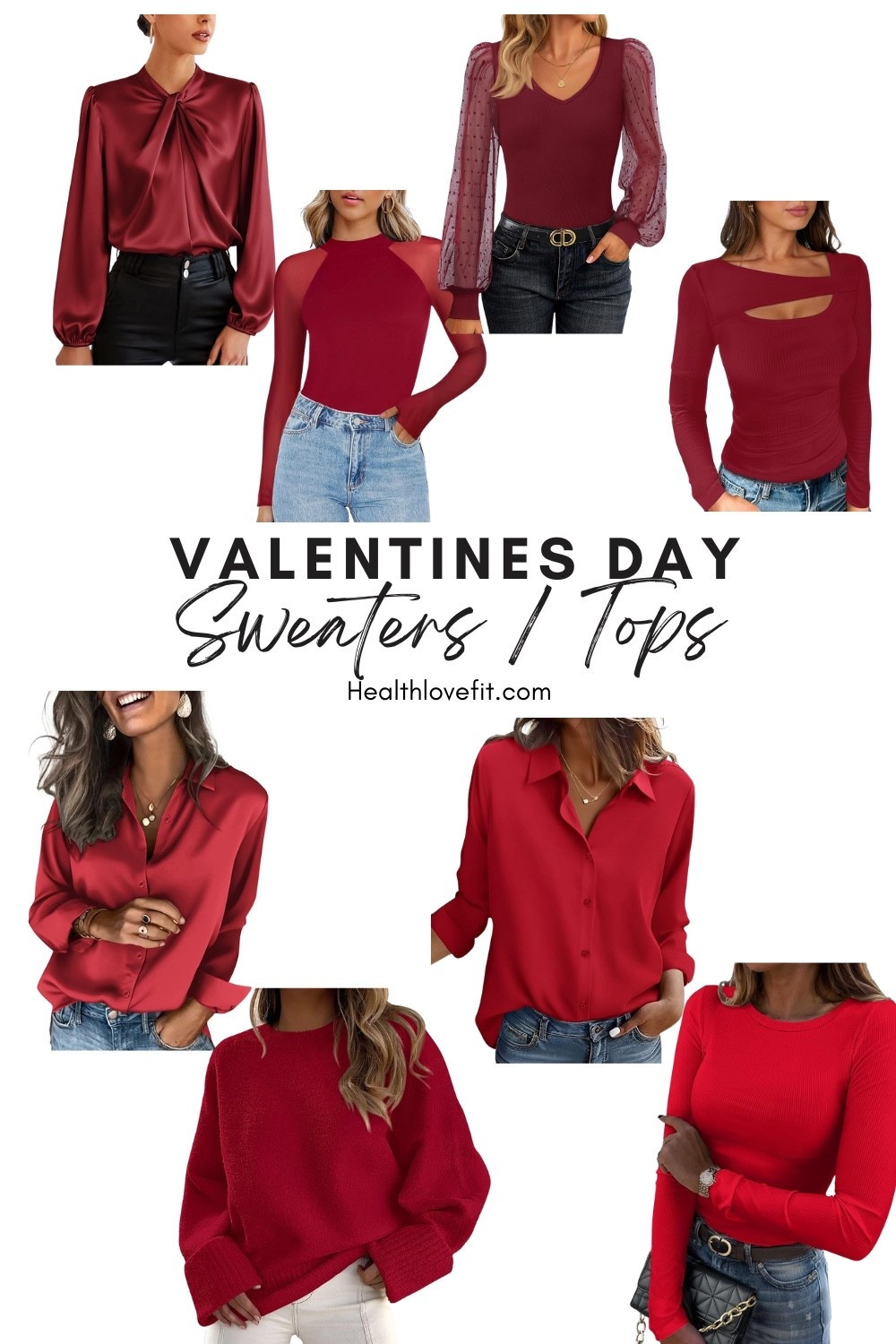 Some cute easy versatile red tops for Valentine’s Day! I’m loving the satin ones. They can be worn at work, or a date night. Honestly when it’s this cold it’s hard to want to look cute. BUT these make it easy!! I like pieces that aren’t only for Valentine’s Day but can be worn even after that! Also red wine is so divine lol, it’s just such a beautiful color and so romantic. Not to mention they are all under $30!!!

Tags: Valentine’s Day outfit, red wine long sleeve tops, red long sleeve tops, satin blouse

#LTKootd #LTKSeasonal #LTKValentine