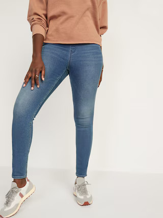 High-Waisted Rockstar 360° Stretch Super Skinny Jeggings for Women | Old Navy (US)
