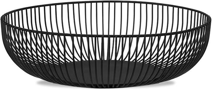 IBWell Black Wire Fruit Basket Fruit Bowl Kitchen Fruit Basket Stand Fruit Bowls for The Counters... | Amazon (CA)