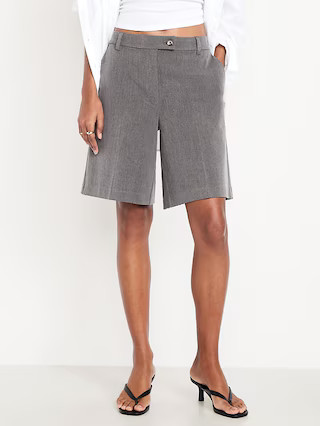 Mid-Rise Taylor Bermuda Shorts -- 10-inch inseam | Old Navy (US)