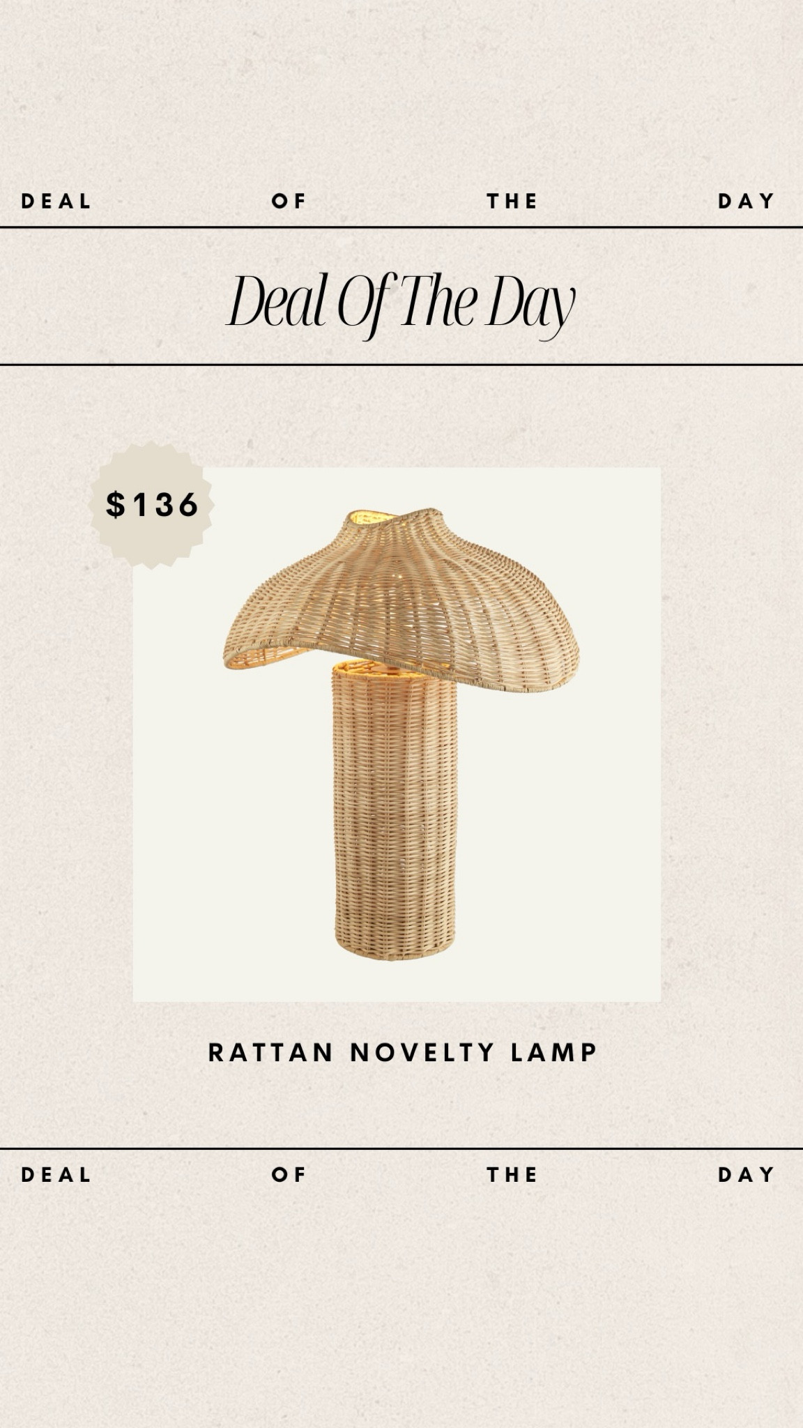Deal of the Day - Wicker/Rattan Lamp // under $140!!

lamp, unique lamp, rattan lamp, wicker lamp, table lamp, wayfair finds, wayfair lamp, wayfair favorites, woven lamp, mushroom lamp, affordable home finds, affordable home favorites, budget friendly home finds 

#LTKHome