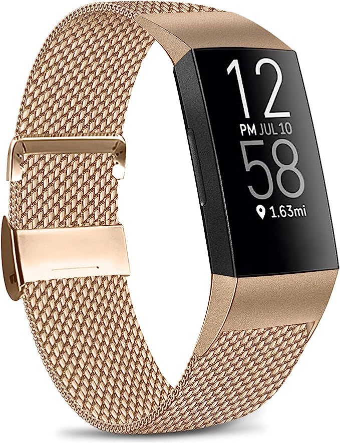 Amzpas Metal Bands Compatible with Fitbit Charge 4 / Fitbit Charge 3 / Fitbit Charge 3 SE Bands, ... | Amazon (CA)