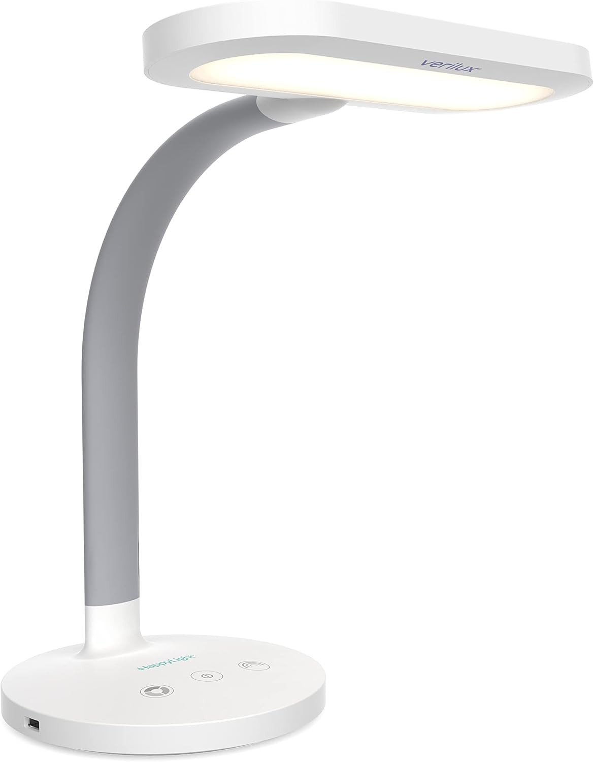 Verilux HappyLight Duo - 2-in-1 Light Therapy & Task Desk Lamp - UV-Free Full Spectrum LED, 10,00... | Amazon (US)