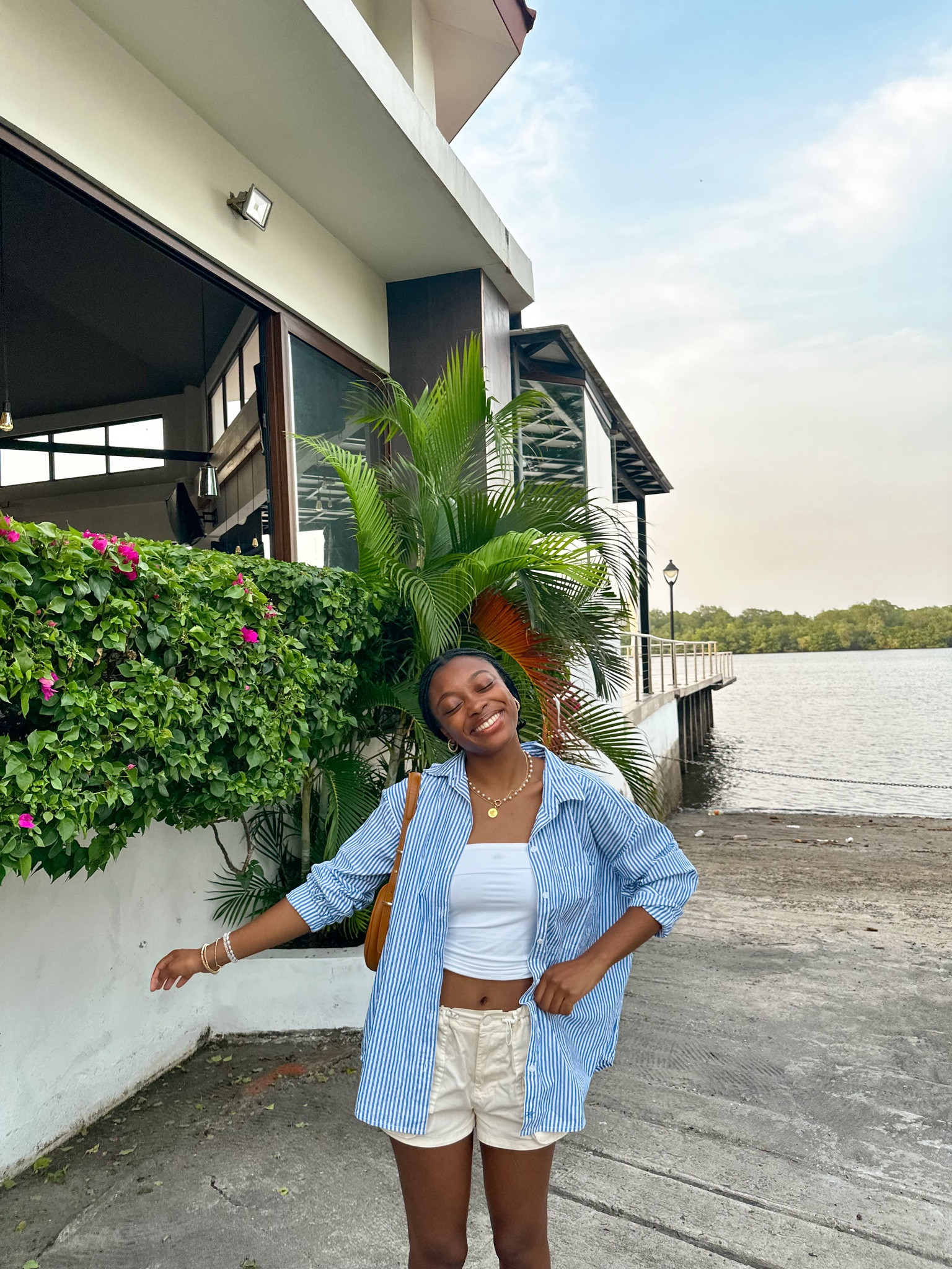 Summer fit, button up top, stripped shirt, cargo shorts, free people dupe, vacation outfit 

#LTKTravel #LTKSeasonal #LTKFindsUnder100