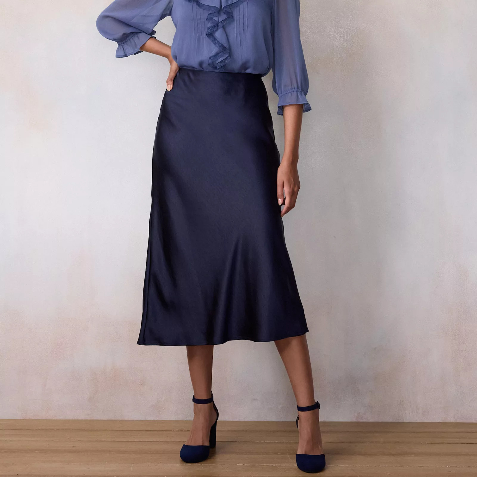 Women's LC Lauren Conrad Midi Slip Skirt | Kohl's