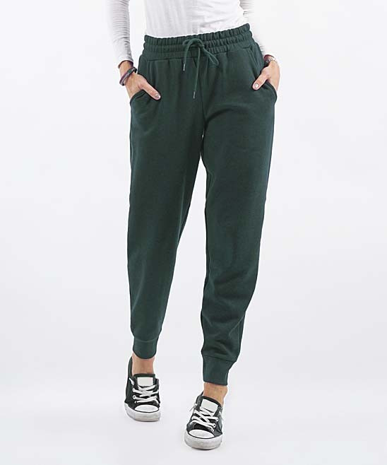 Lydiane Women's Sweatpants HUNTER - Hunter Green Joggers - Women | Zulily