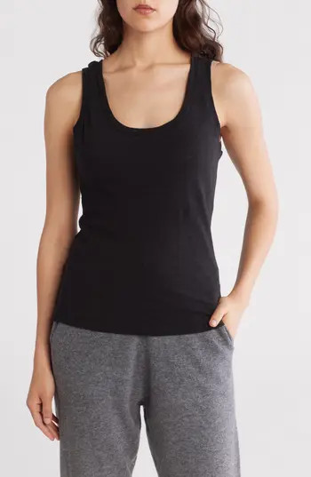 Theory Organic Cotton Tank in Black at Nordstrom Rack, Size Medium | Nordstrom Rack