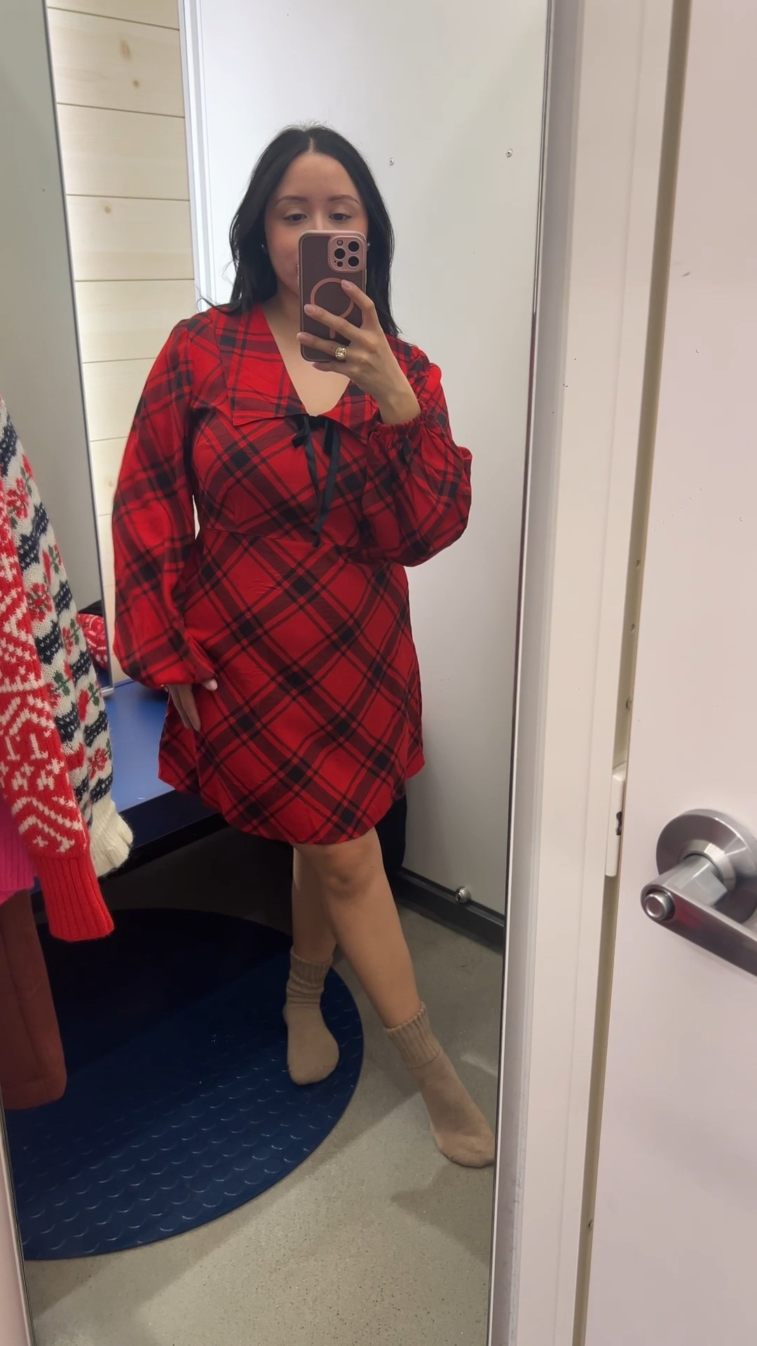 Holiday plaid dress ✨ the perfect staple for Christmas photos, holiday parties, or a festive date night. Flattering, comfy, and so easy to style for the season.
Tap the link to shop this holiday must-have! 🎄🛍️

4’11 petite | ~140lbs
Size references:
Dress: medium

#LTKSaleAlert #LTKootd #LTKHoliday