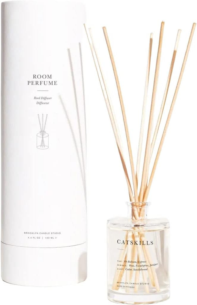 Brooklyn Candle Studio Premium Reed Diffuser Set | Catskills | Calming, Relaxing, Essential Botan... | Amazon (US)