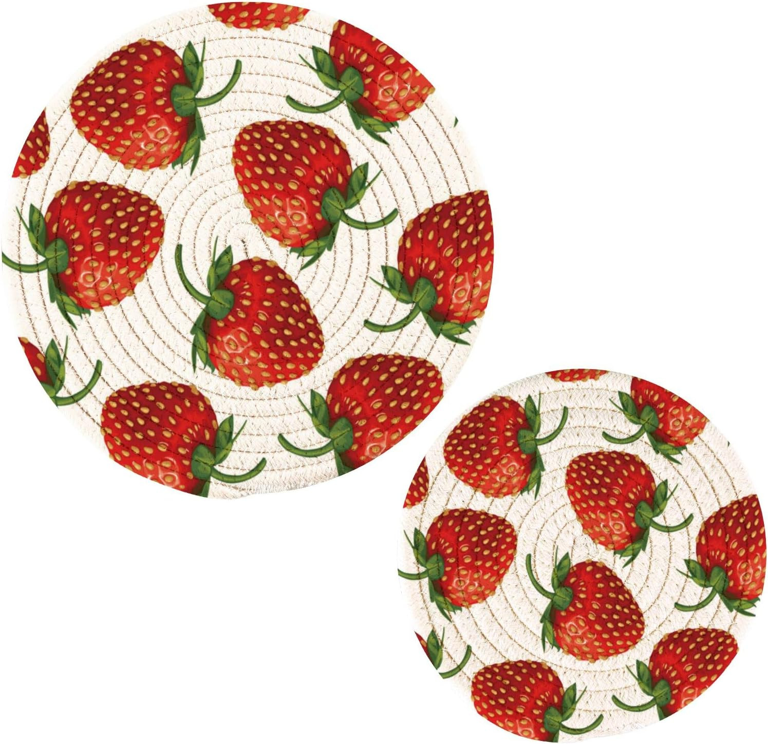 Kigai Vintage Multicolor Pattern in Turkish Style Round Cotton Trivets Pot Holders, Hot Pads Pure... | Amazon (US)