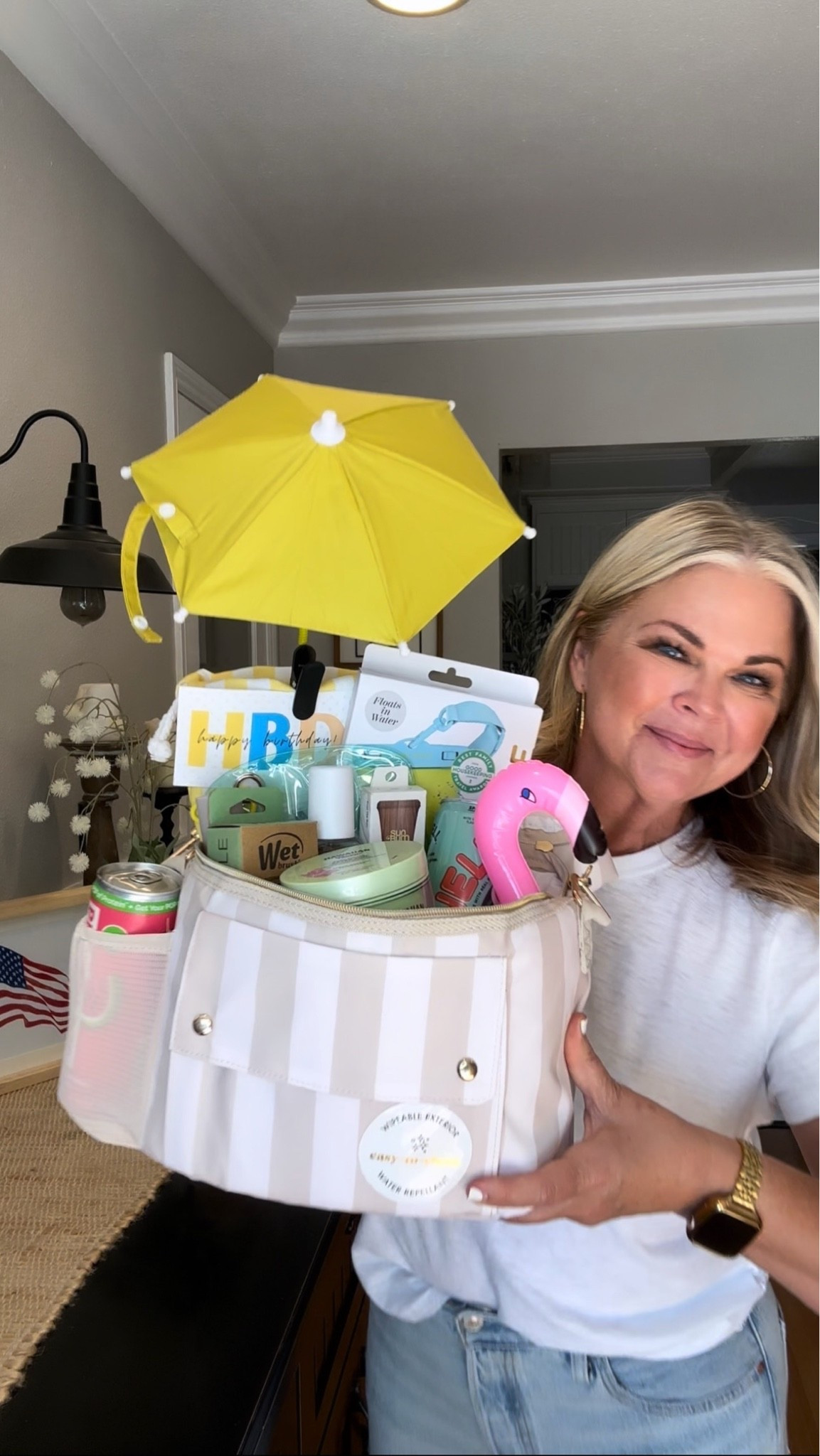 Summertime Birthday Gift! Would also make for a great host gift, bridal shower or honeymoon gift. Fun for a client & more! Join me for more gift ideas☀️🦩🩷🏝️🐚

#LTKSeasonal #LTKTravel #LTKSwim