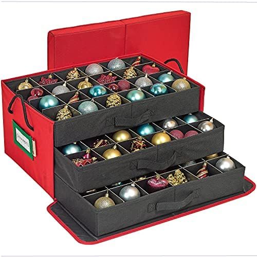 Amazon.com: HOLDN’ STORAGE Christmas Ornament Storage Container Box with Dividers - Stores up t... | Amazon (US)