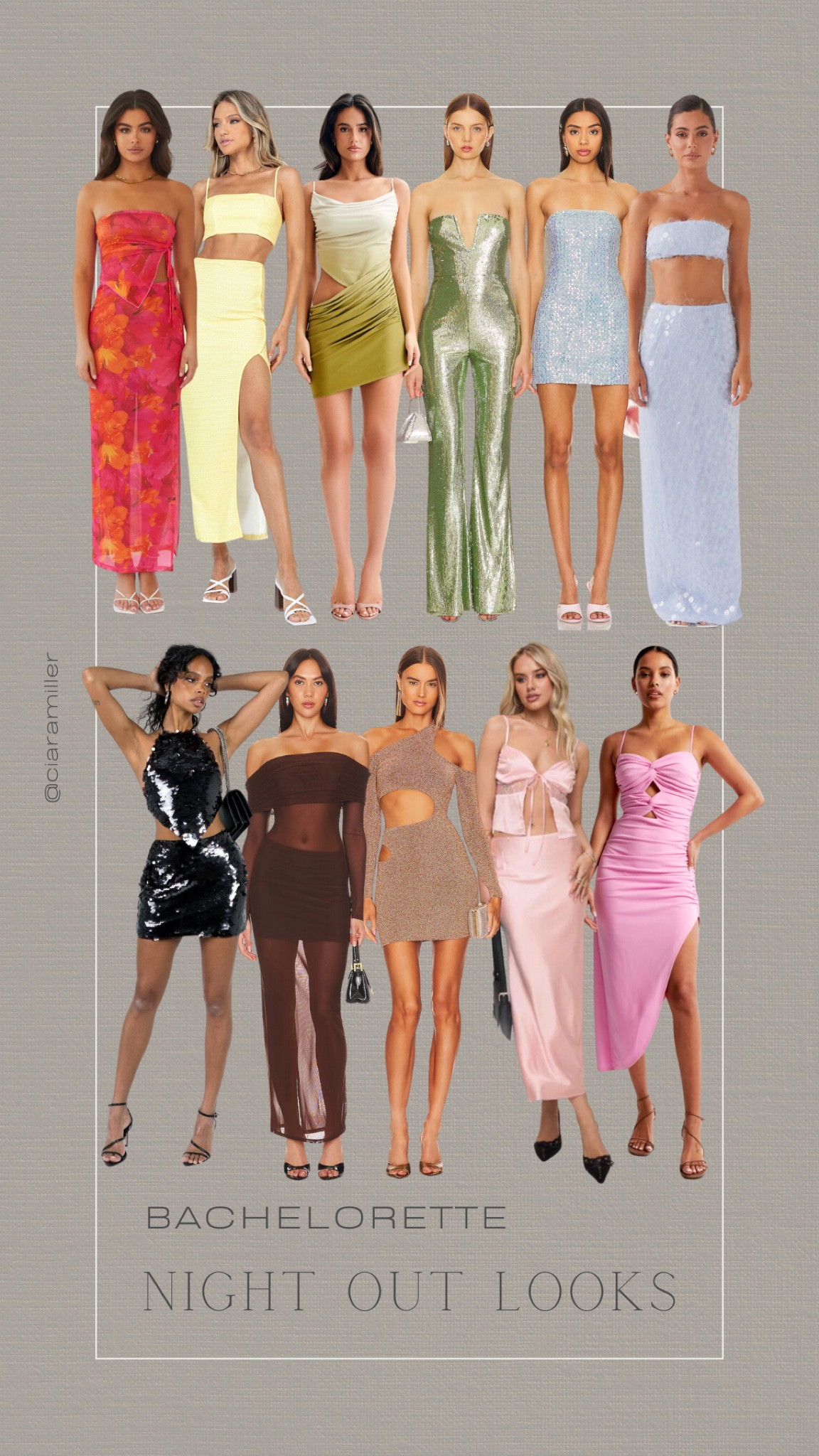 Bachelorette guest night out look ideas