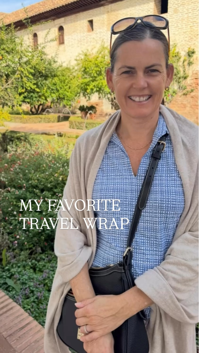 🥰This 100% cotton travel wrap is the best! It’s great for the plane because it keeps you warm and cozy. It also doubles as an easy way to keep warm when you are out and about sightseeing. 
🥰You can wrap it and tie it so many different ways!
￼

#LTKOver40 #LTKTravel #LTKdayinmylife