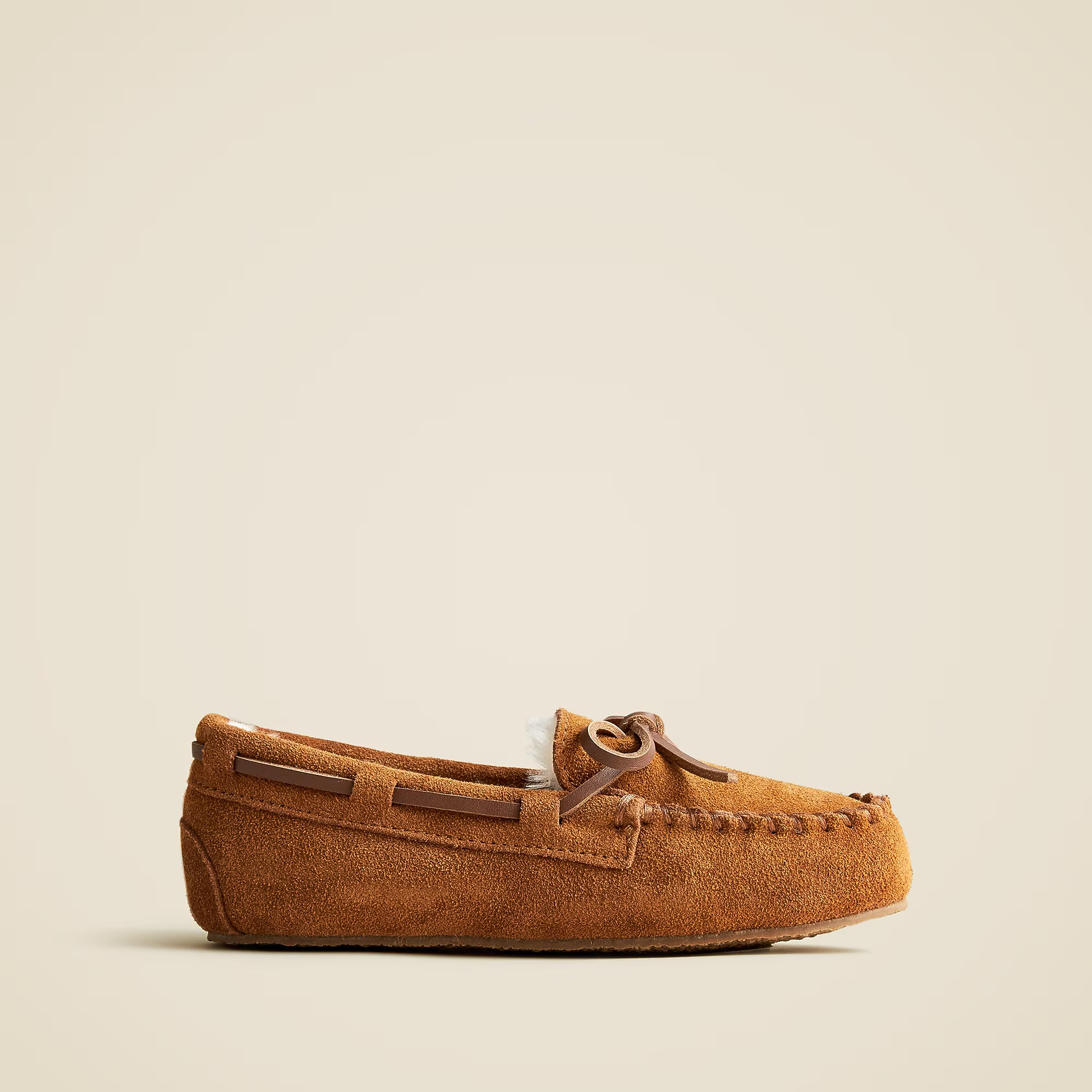 Kids' shearling lodge moccasins | J. Crew US