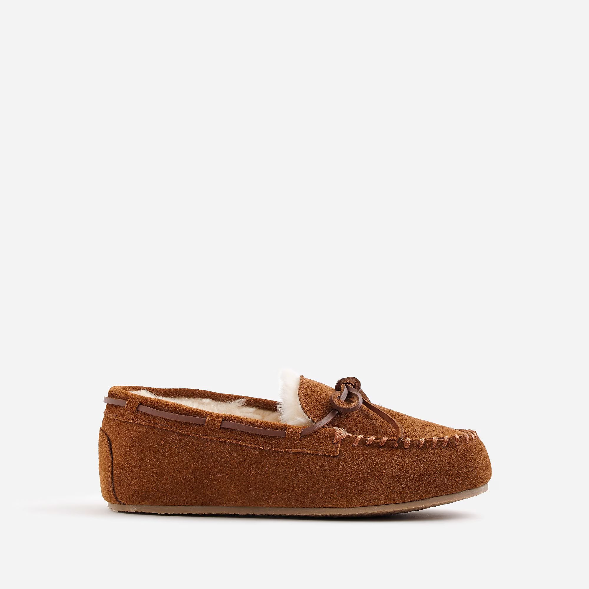 Kids' shearling lodge moccasins | J.Crew US