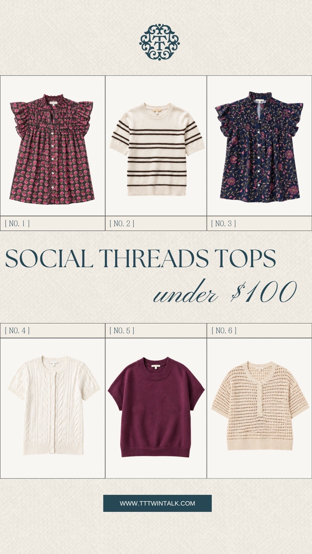 If you're looking for new tops, these Social Threads finds are a great place to start. The mix of printed blouses and knit styles makes it easy to dress for work, weekends, or dinner plans. Best of all, every top is under $100.

#LTKSeasonal #LTKOver40 #LTKMidsize