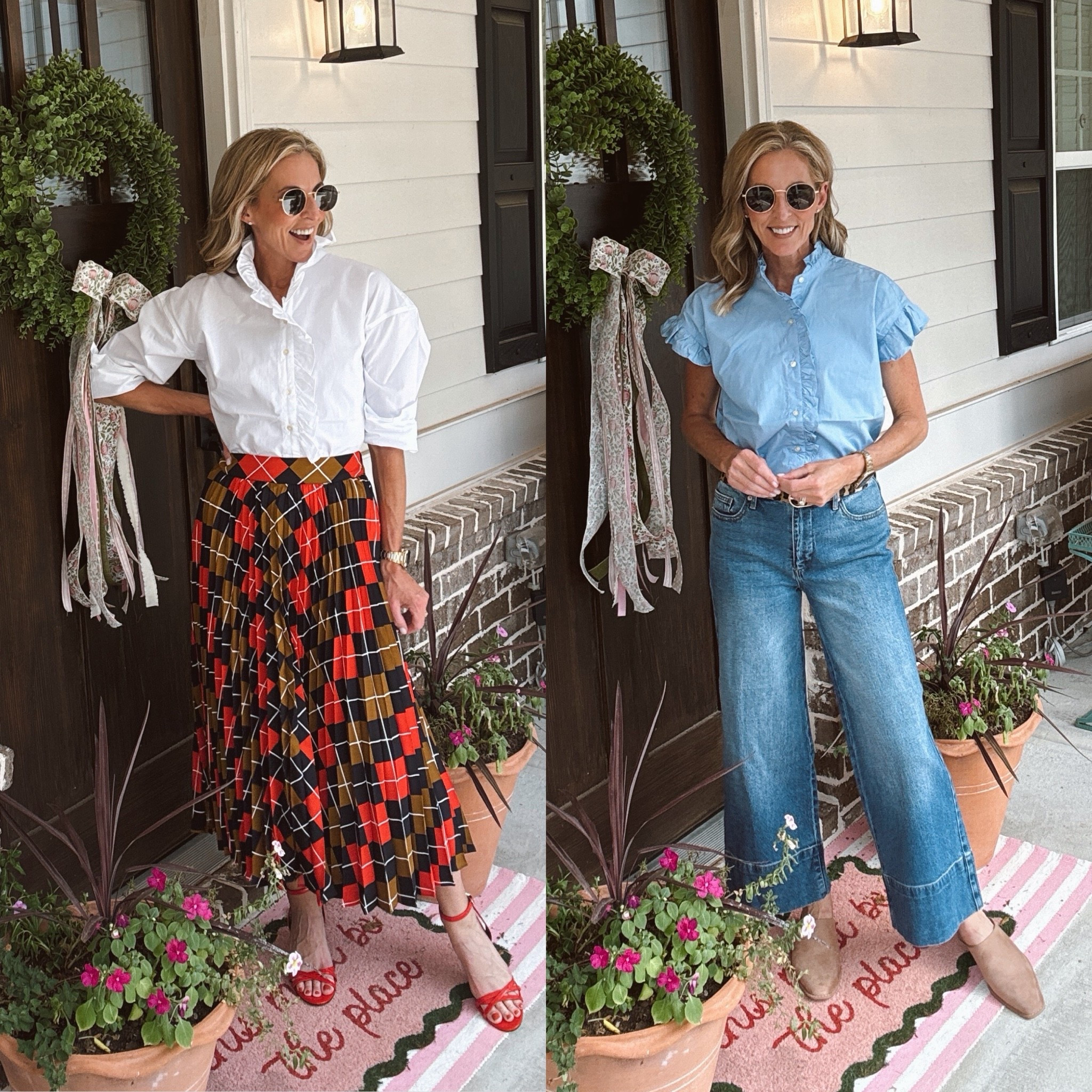 Walmart is absolutely feeding my preppy girl dreams with these new arrivals! The PLAID SKIRT?! I cannot get enough. And it comes in FOUR other color options! Under $35 and looks so much more expensive.

And RUFFLES… always yes. The long sleeve AND short sleeve ruffle tops are going in and out of stock, so if you see your size, just go ahead and add it to cart. Trust me.

And can we talk about these JEANS?! Under $35, such a good fit and truly a fall must-have. If your size is out of stock, keep checking because Walmart has been restocking!

Comment WALMART and I’ll send you ALL of these new arrivals!

: Walmart fashion, Walmart new arrivals, Walmart fall fashion, Walmart finds, Walmart outfit ideas, affordable fall fashion, preppy style, preppy fall outfits, teacher outfits, teacher fashion, over 40 fashion, over 50 fashion, mom style, affordable style, plaid skirt outfit, ruffle blouse, wide leg jeans, fall denim, workwear outfits, Walmart clothing finds, fall wardrobe, budget fashion, classic style, fall outfit inspiration, Walmart must haves
