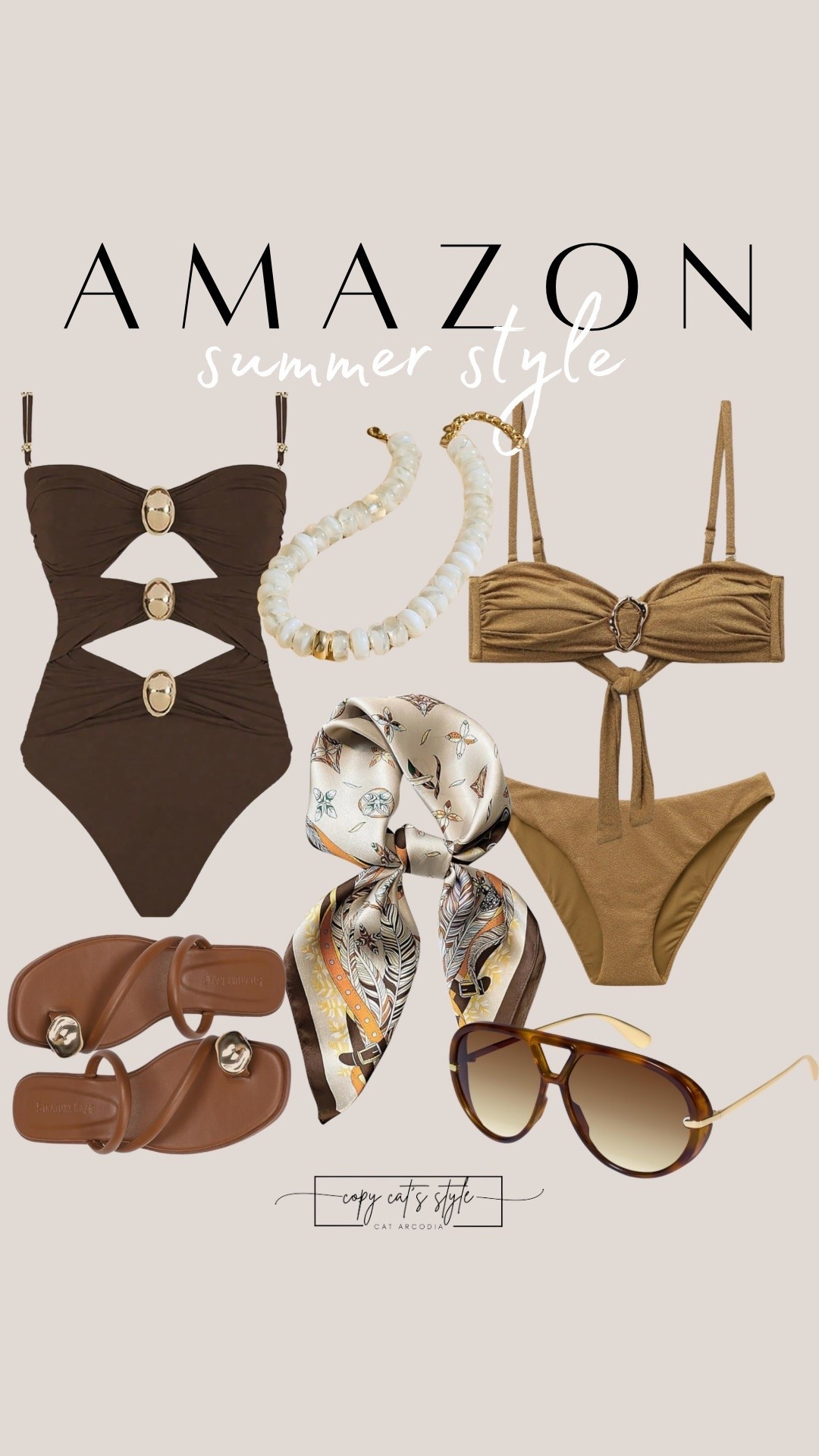 Amazon summer style. Amazon swimsuits, one piece swimsuit, two-piece swimsuit, summer accessories

#LTKOver40 #LTKSwim #LTKMidsize